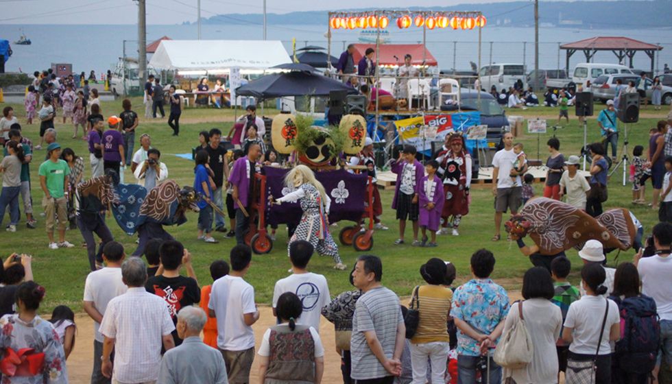 佐渡の盆「獅子ヶ城まつり」