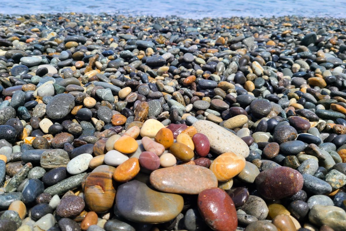 ヒスイ海岸の美しい石たち糸魚川海岸の美しい石たち（176-3