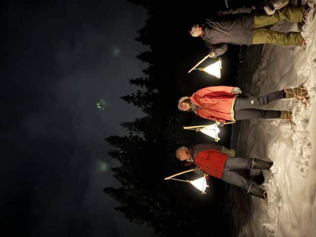 手作りランタンで歩こう！ 〜雪の森ナイトウォーク〈おにぎり＆温泉つき〉〜