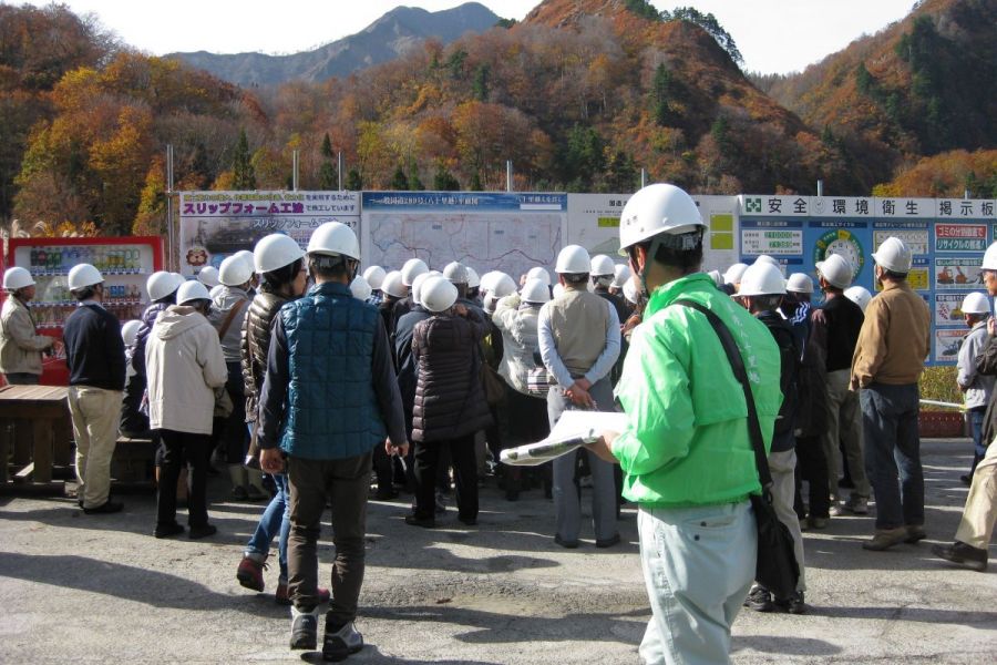 工事現場見学