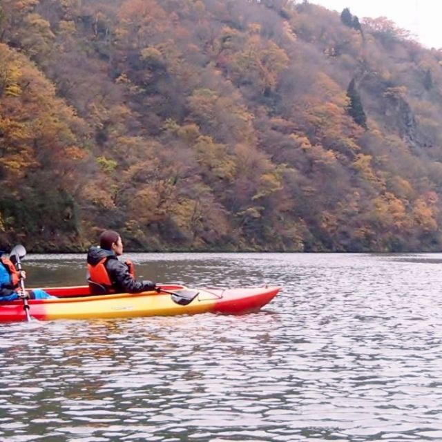 阿賀野川ラインの紅葉