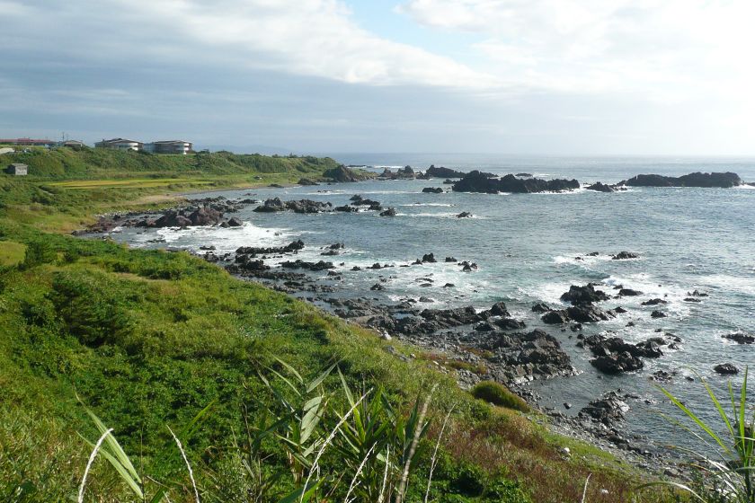 宿の前には海が広がっています。