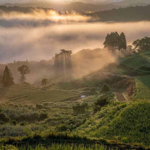 棚田風景（牧区）