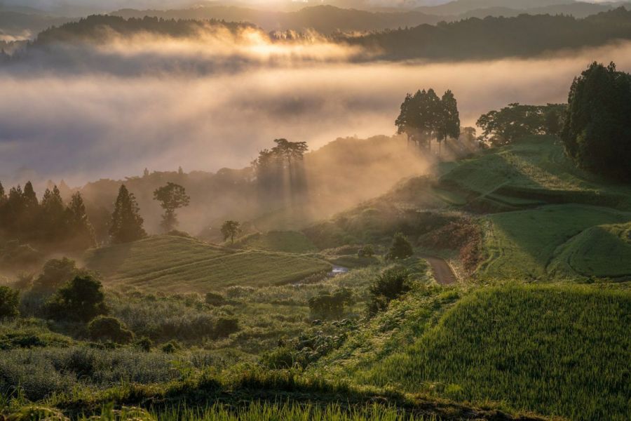 棚田風景（牧区）