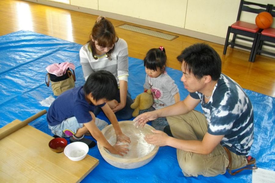 ソバ打ち体験
