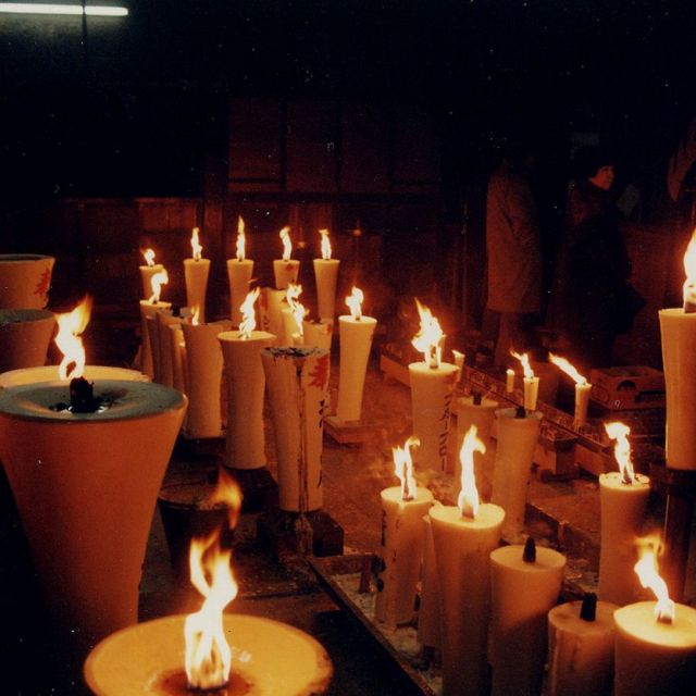 能生白山神社 お筒粥の神事・献灯祭