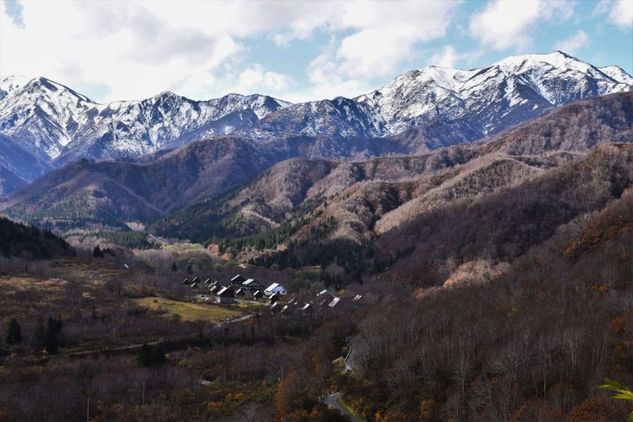 初冬の枝折峠