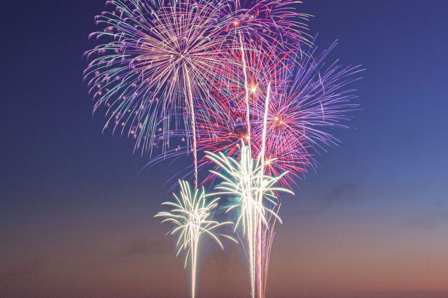 関屋浜 海の花火大会