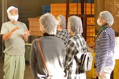 味噌を仕込む工程や味噌漬けの漬け作業など、みそ蔵で仕込み風景を見学をしよう