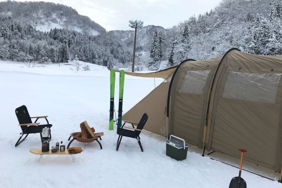 とちおファミリースキー場「雪中キャンプ」