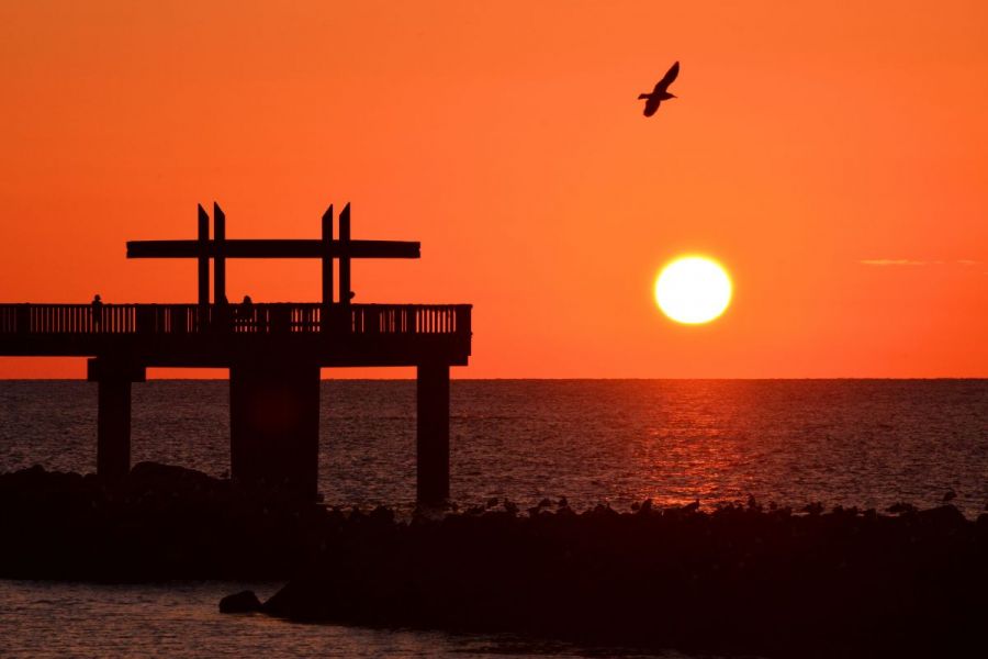 夕凪の橋（道の駅越後出雲崎天領の里）