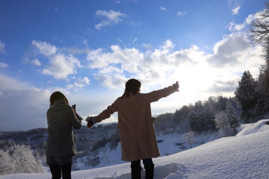 棚田かんじきウォーク＆雪上ティータイム