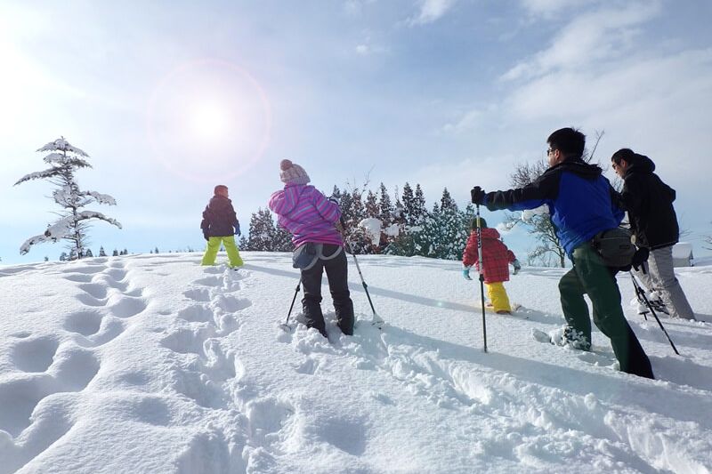 【スノーシューで雪原散策】雪の森スノーシューツアー（あてま森と水辺の教室ポポラ）