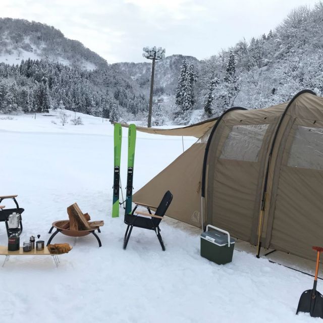 とちおファミリースキー場「雪中キャンプ」