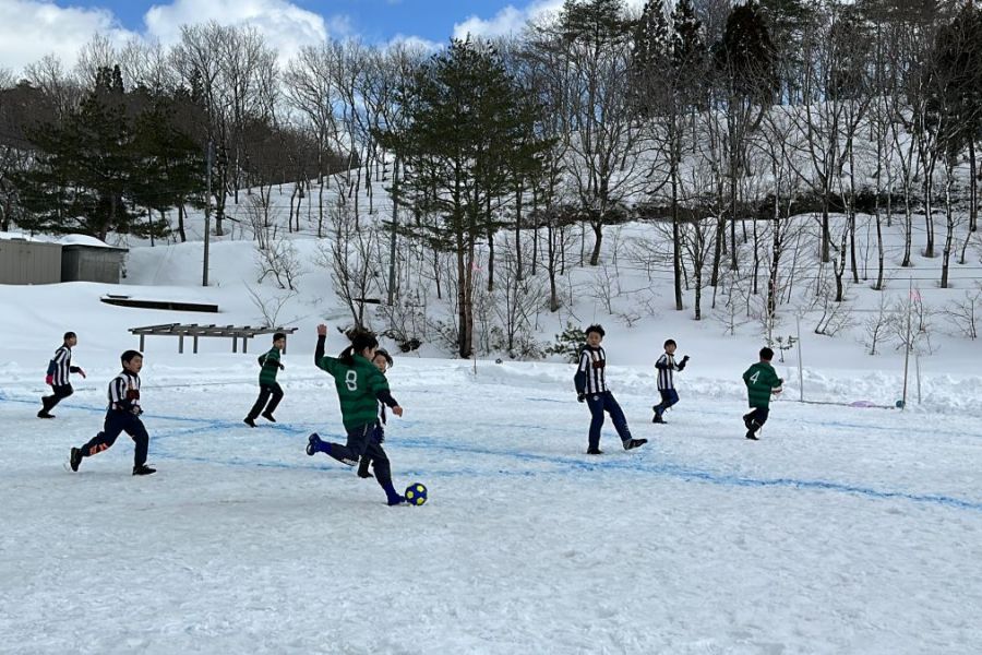 雪上フットサル