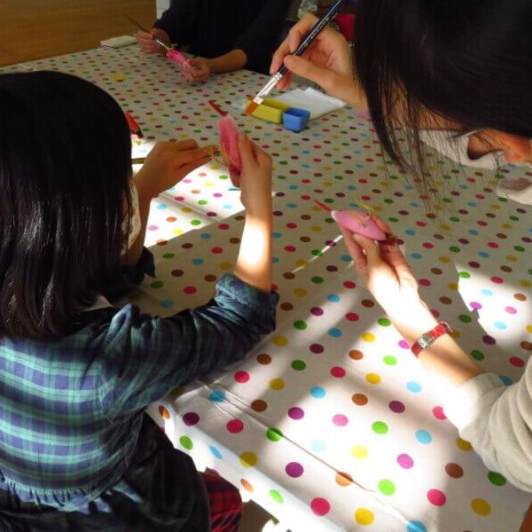 野鳥こけし作り体験