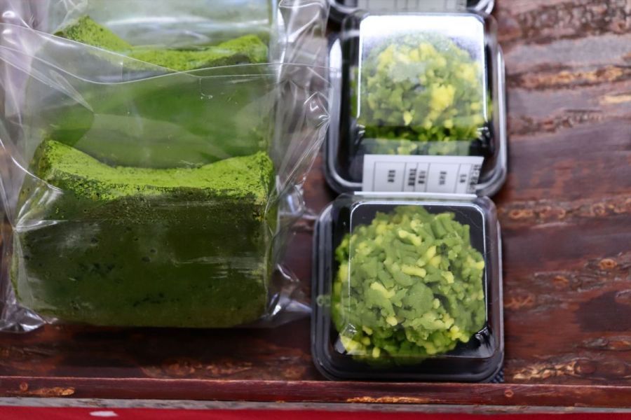 見附まちの駅　茶舗 抹茶茶房　夏目庵の抹茶菓子　※写真は昨年の様子です。