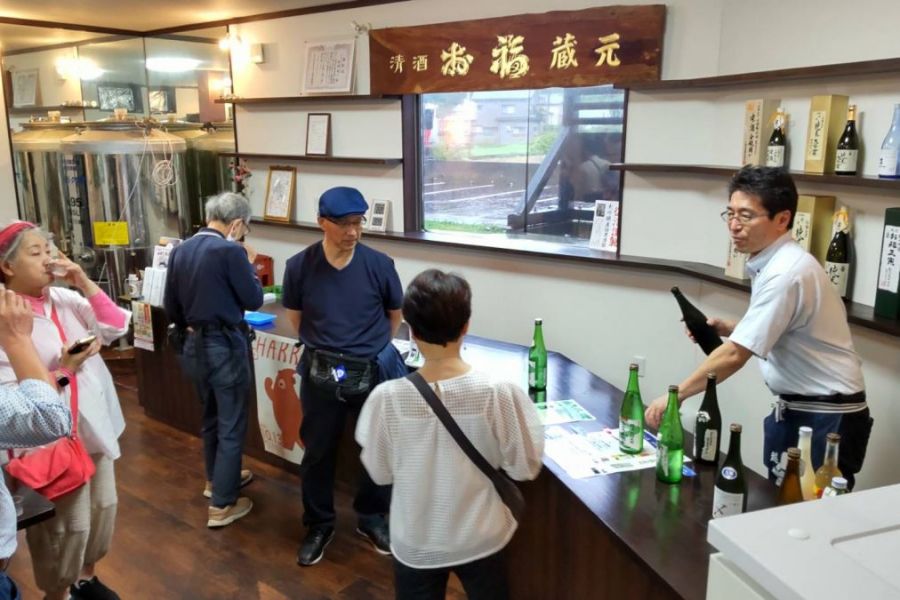 柏露酒造試飲コーナー
