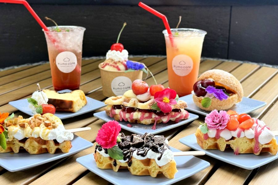 【湯沢高原パラノマパーク】kumo cafe スイーツフェア ～オープンデッキ de さくらんぼスイーツ～