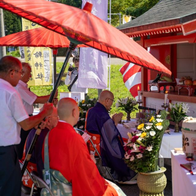善光寺大勧進 栢木寛照貫主　青空説法