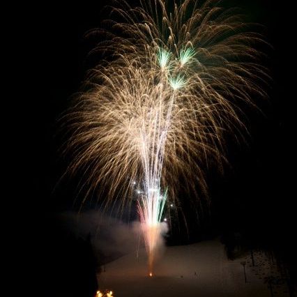 【湯沢冬花火】湯沢パークスキー場