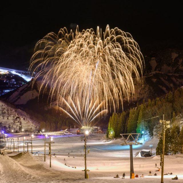 【湯沢冬花火】神立スノーリゾート