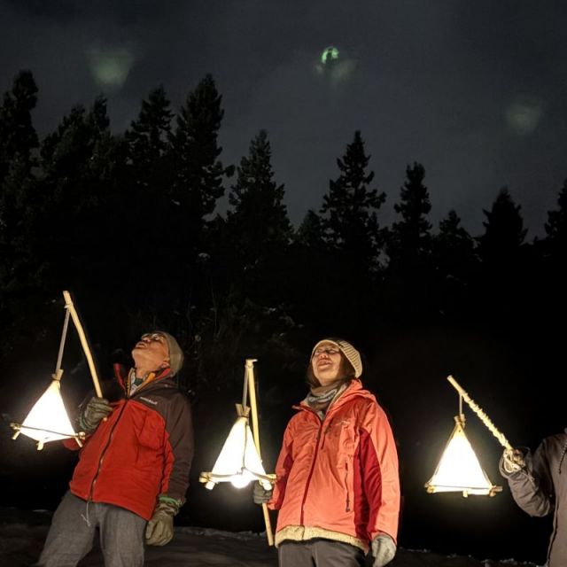 手作りランタンで歩こう！ 〜雪の森ナイトウォーク〈おにぎり＆温泉つき〉〜