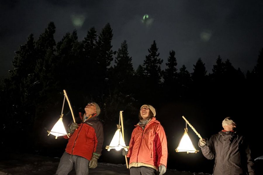 手作りランタンで歩こう！ 〜雪の森ナイトウォーク〈おにぎり＆温泉つき〉〜