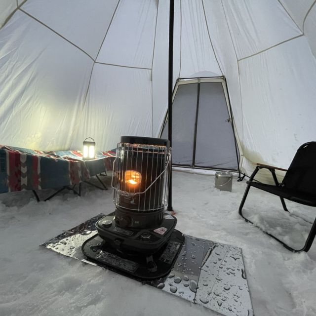 川口運動公園「雪中キャンプ」　