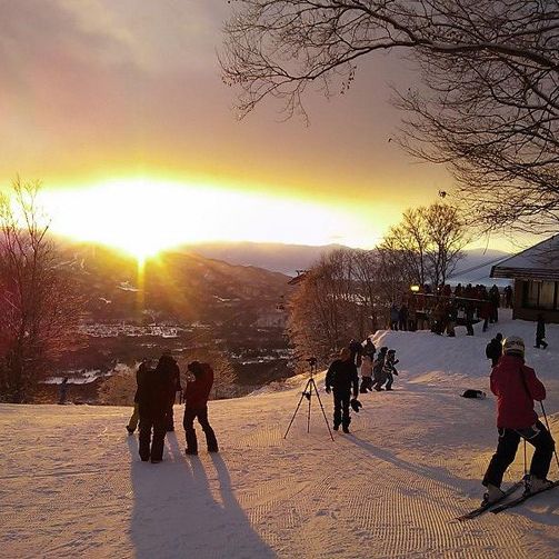 元旦 初日の出早朝スカイケーブル／赤倉観光リゾートスキー場