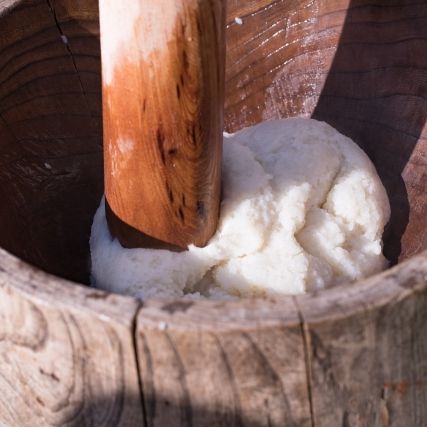 国営越後丘陵公園「もちつき体験」