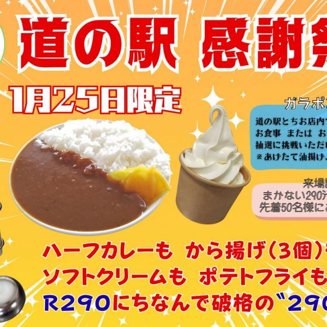 道の駅R290とちお　感謝祭　　