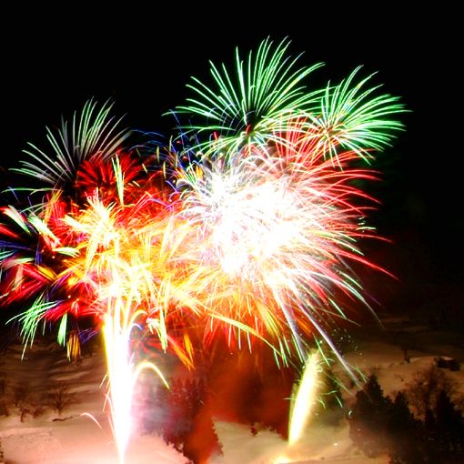 【湯沢冬花火】湯沢高原スキー場