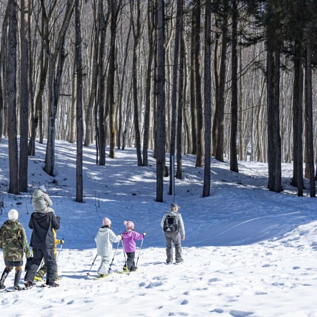 美人林スノーシューと囲炉裏体験