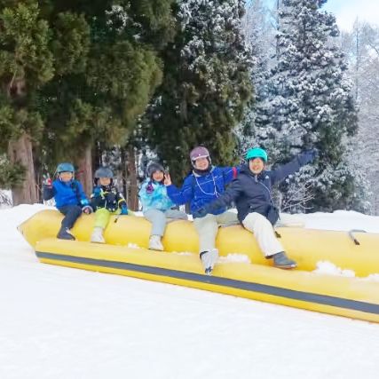 雪上バナナボート／舞子スノーリゾート