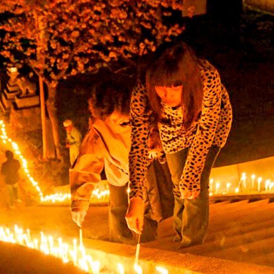 南部神社「百八灯」