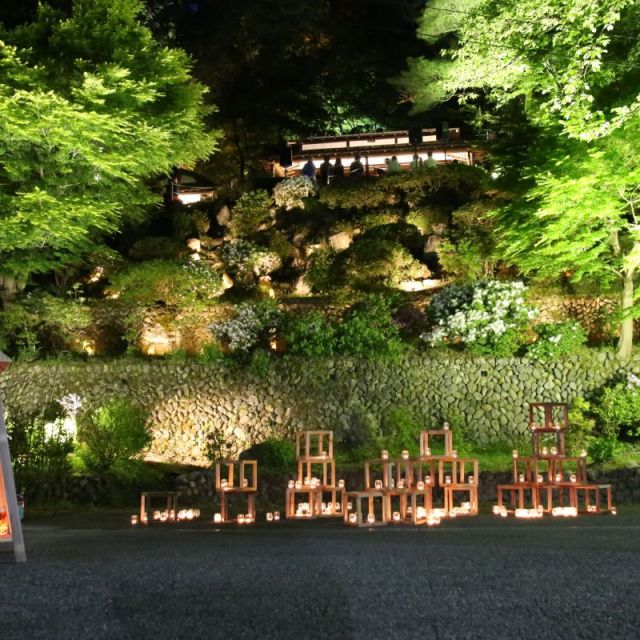 与板楽山苑ライトアップ