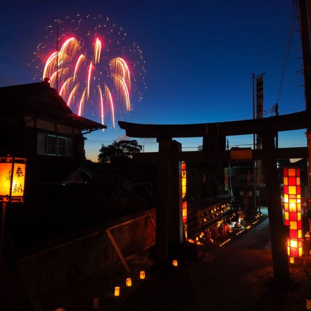 石動神社花燈籠押し