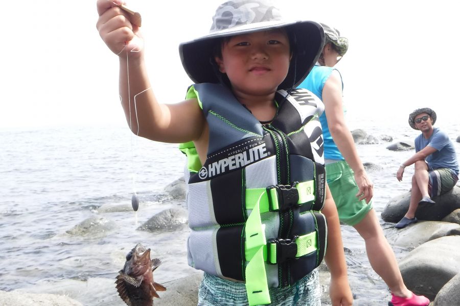 立派な魚が釣れた！