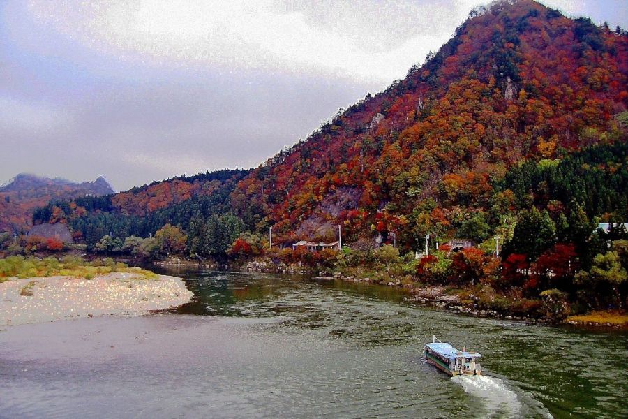 阿賀野川ラインの紅葉 新潟の観光スポット 公式 新潟県のおすすめ観光 旅行情報 にいがた観光ナビ