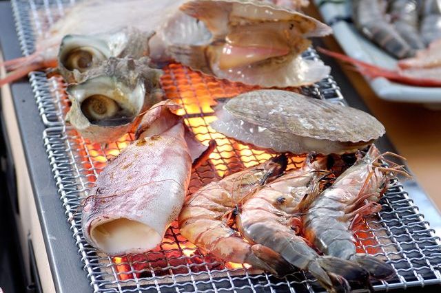 手ぶらバーベキュー！日本海の新鮮なお魚を堪能。インドアBBQプラン