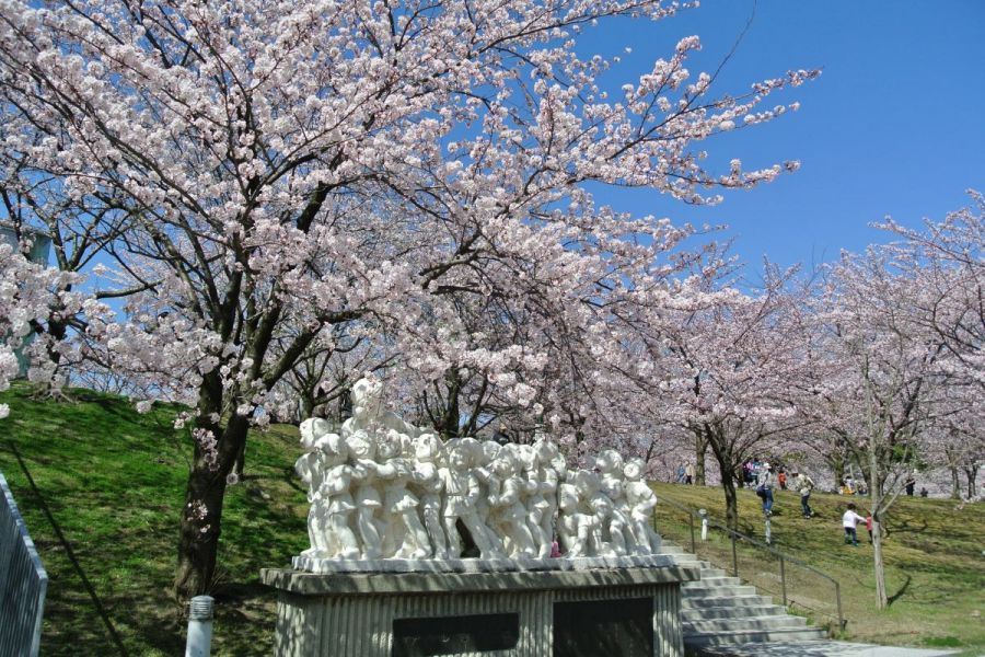 空中庭園を結ぶ空中回廊