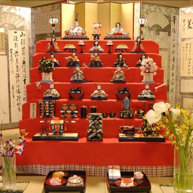 三国街道塩沢宿ひな雪見かざり