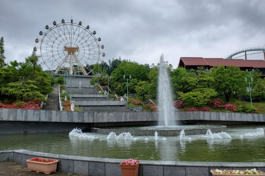 噴水前