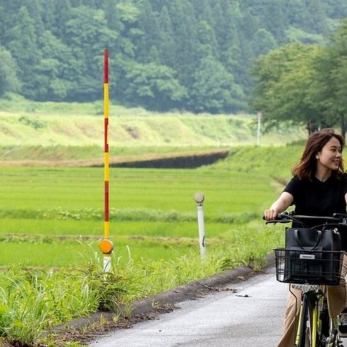 田園風景を堪能！里山街道レンタサイクル