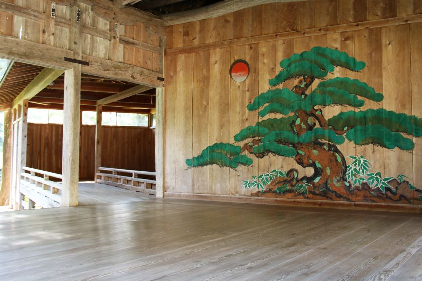 日輪を配した鏡板は大膳神社のみとされています。