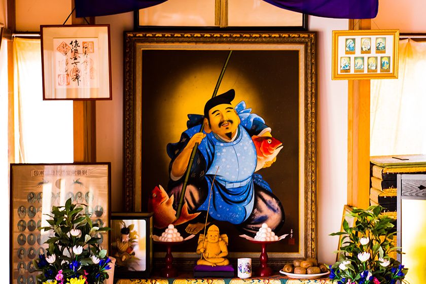 「佐渡七福神巡礼コース」でもあり、倉崎恵比須天を祀っています。
