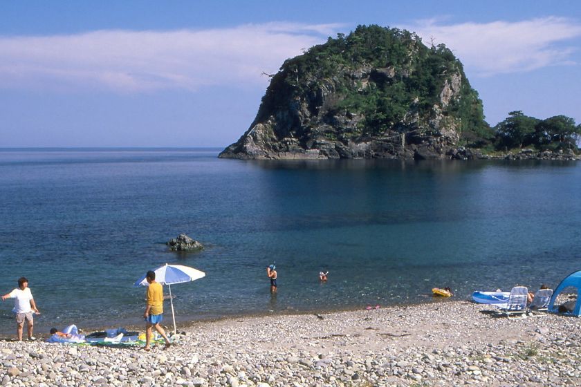 風島弁天を望む美しい光景