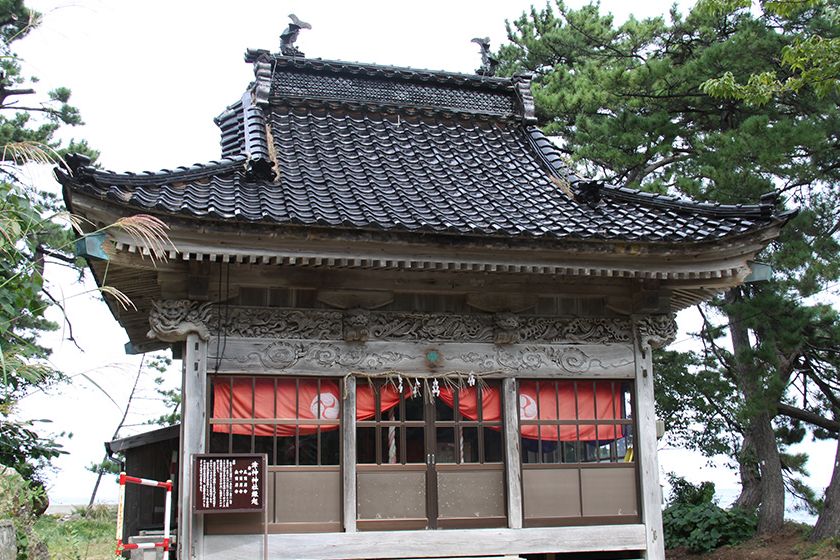 海の神・住吉三神を祀る本殿。