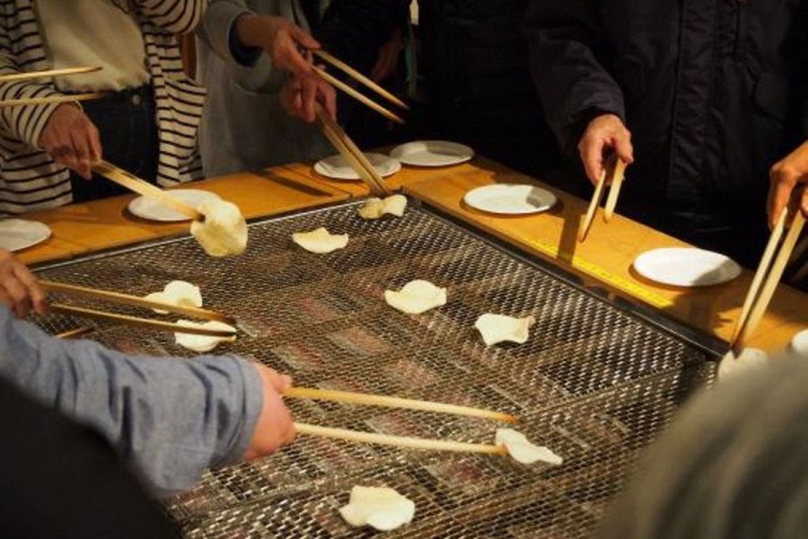 せんべい手焼き体験